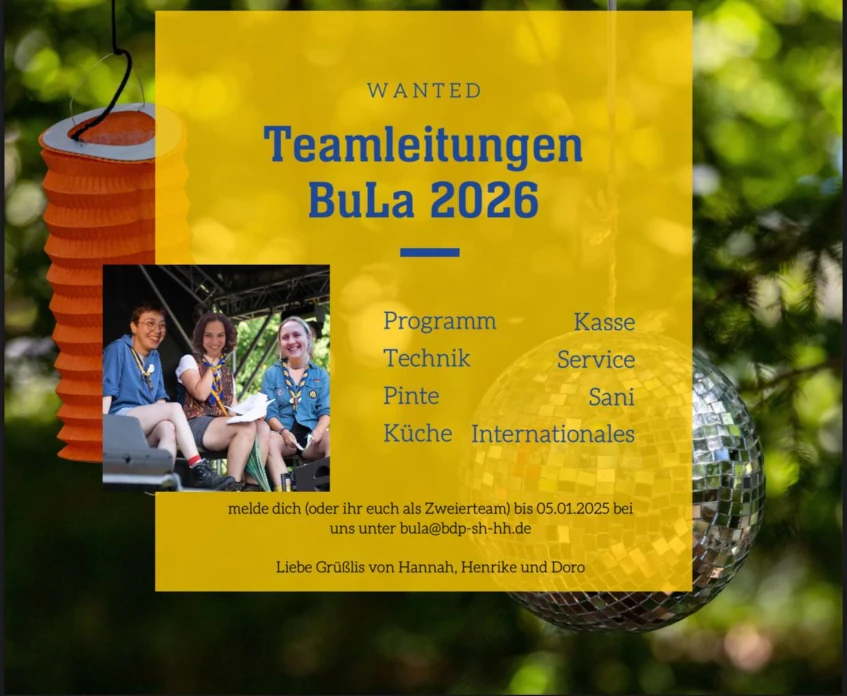 BuLa Ausschreibung Teamleitungen